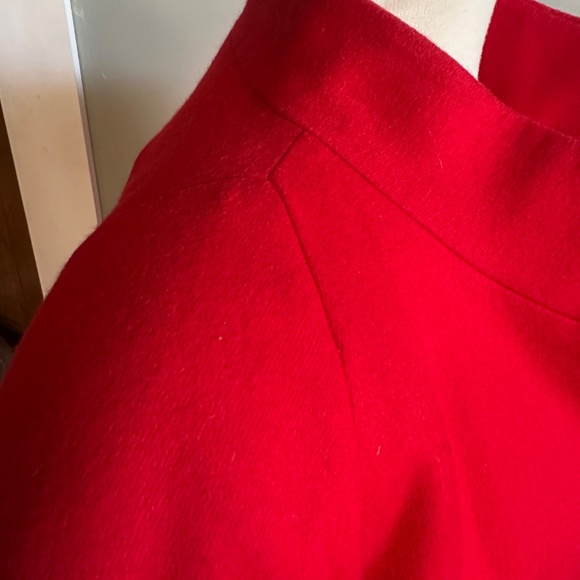 Lorendale Full Length Wool Coat, Swing, Red - Picture 8 of 12